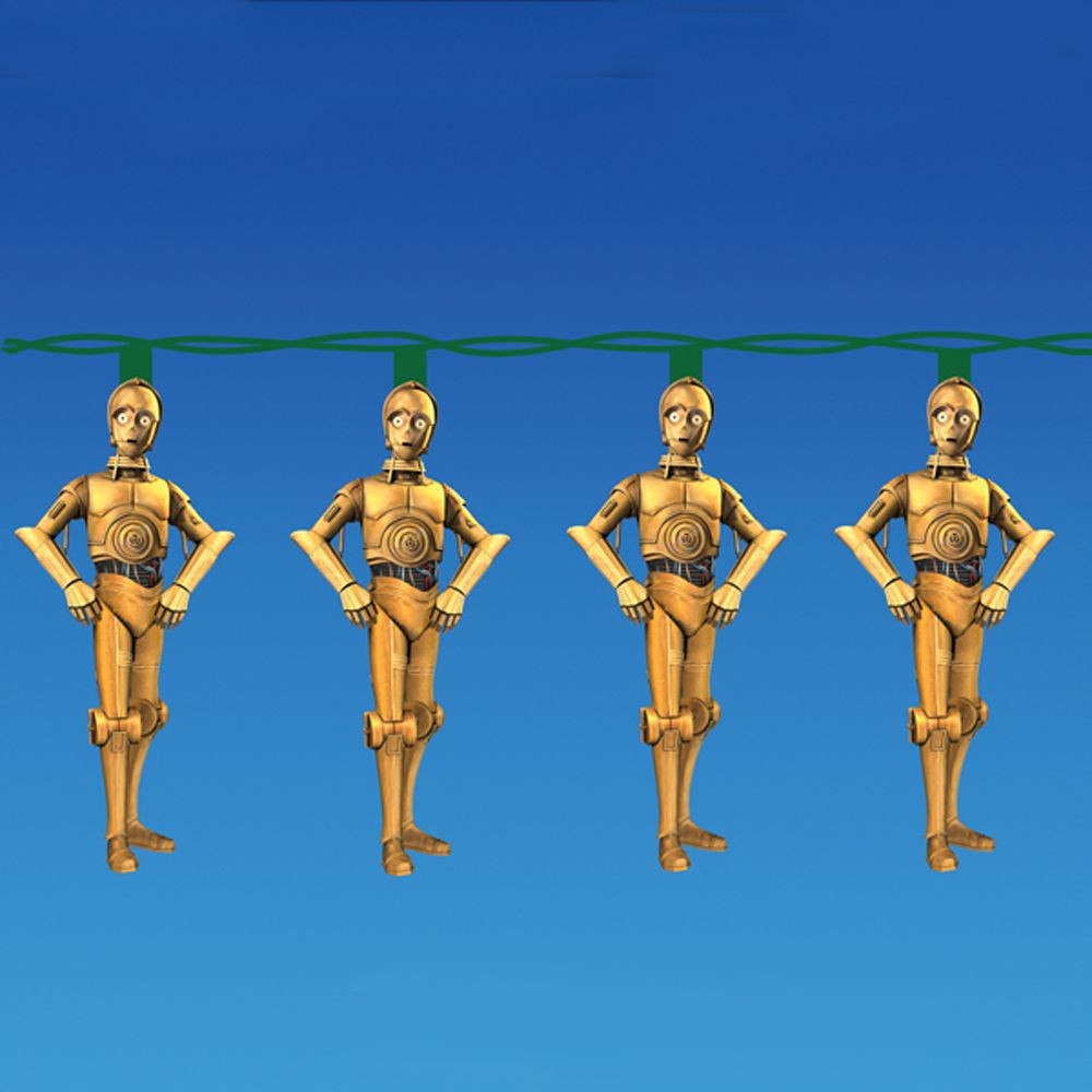 Kurt S. Adler 10-Light 4.5" Star Wars C3PO Full Figure Light Set