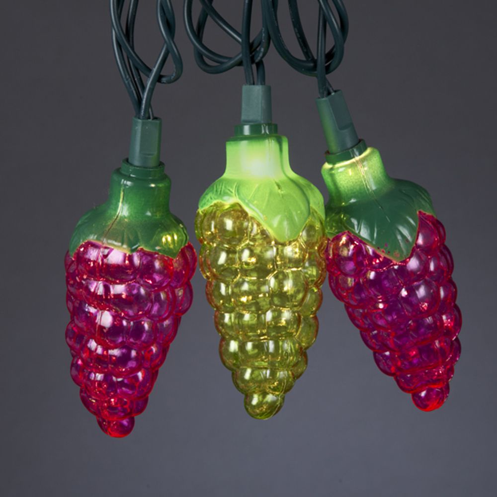 Kurt S. Adler 20-Light Mini Plastic Grape Light Set