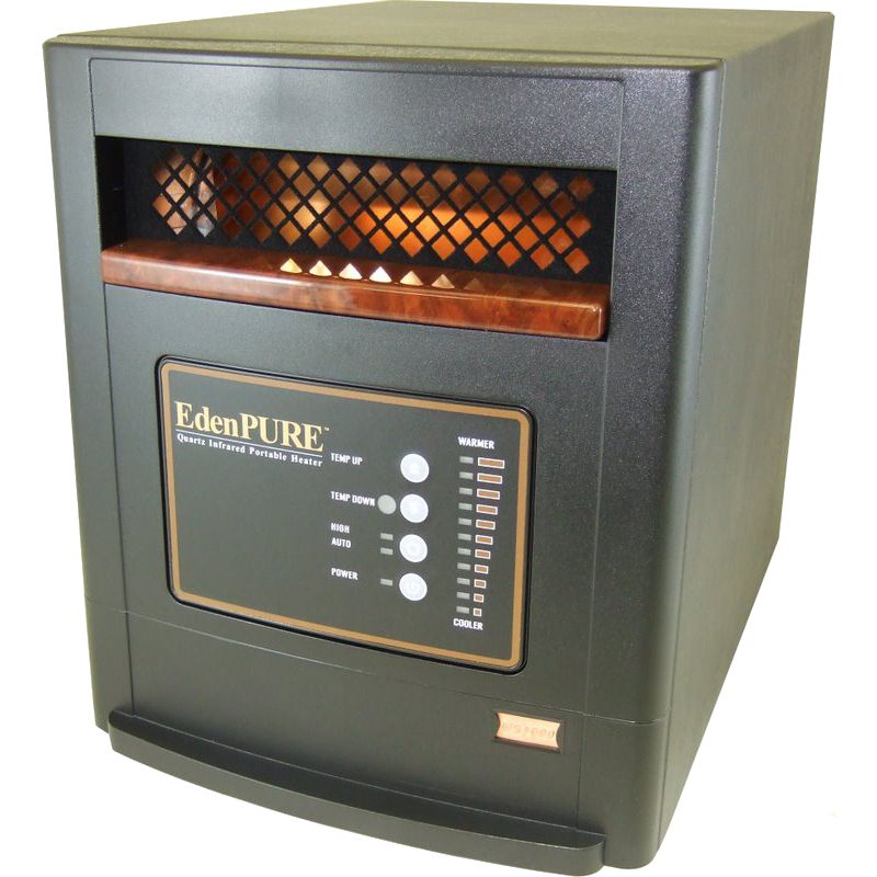 EdenPURE US1000 Portable Quartz Infrared Heater Black