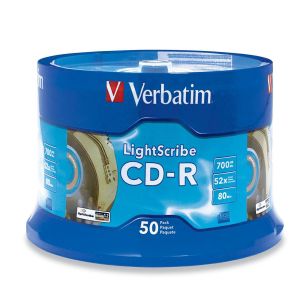 Verbatim&nbsp; 50PK CDR 52X 700MB 80MIN