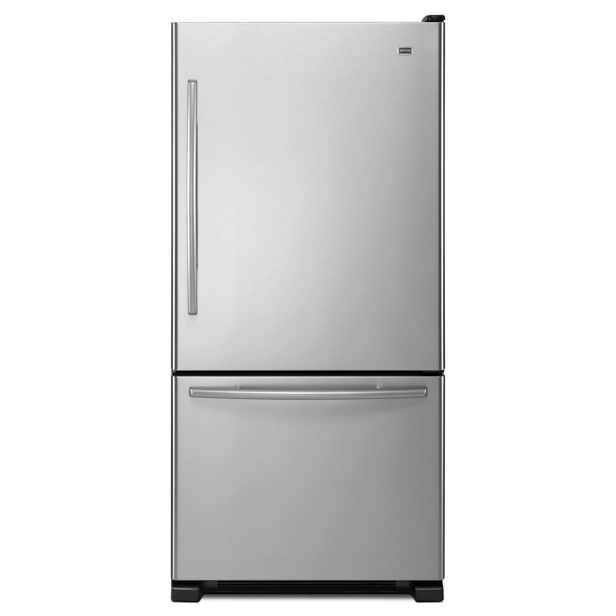 How do you fix the handle on the bottom freezer of a Maytag refrigerator?