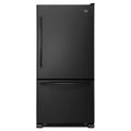 18.5 cu. ft. Single-Door Bottom-Freezer Refrigerator - Black