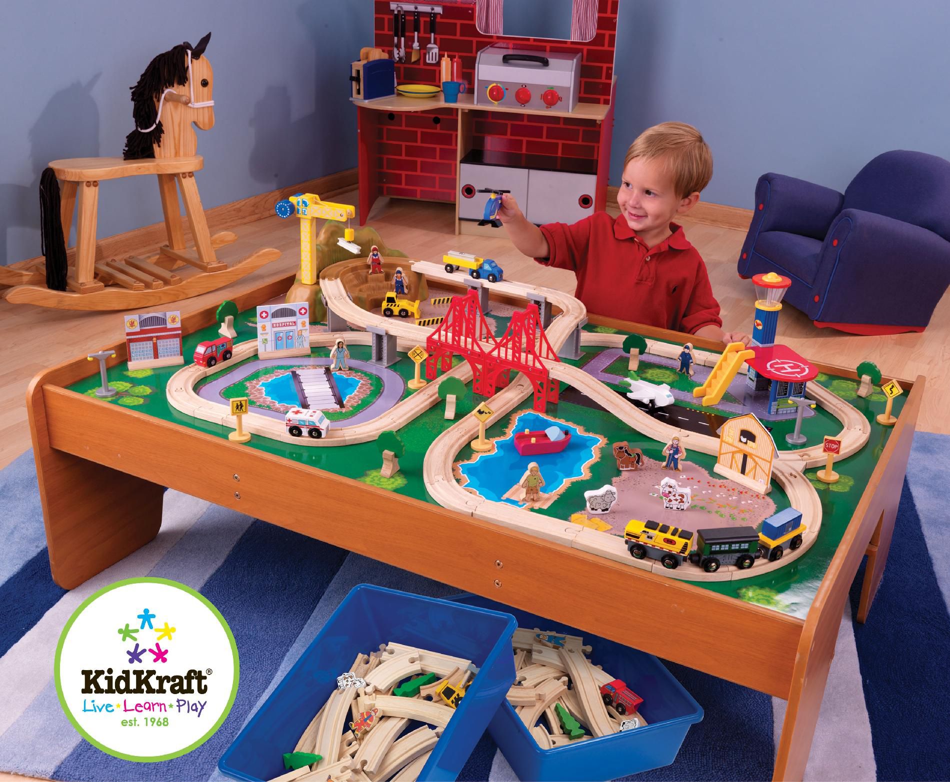 kidkraft around town train table