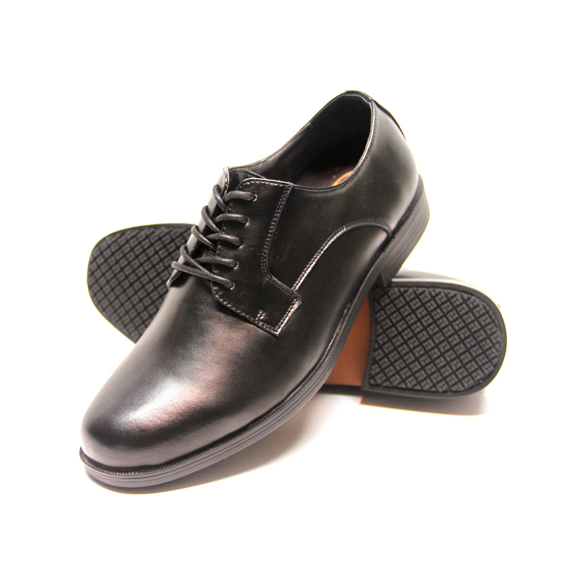 Genuine Grip Men Slip-Resistant Oxfords Dress Shoes #9540 Black