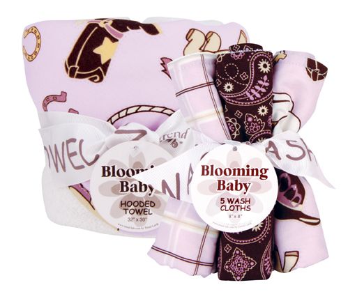 Trend-Lab Rodeo Princess - Hooded Towel and Wash Cloth Set at Kmart.com