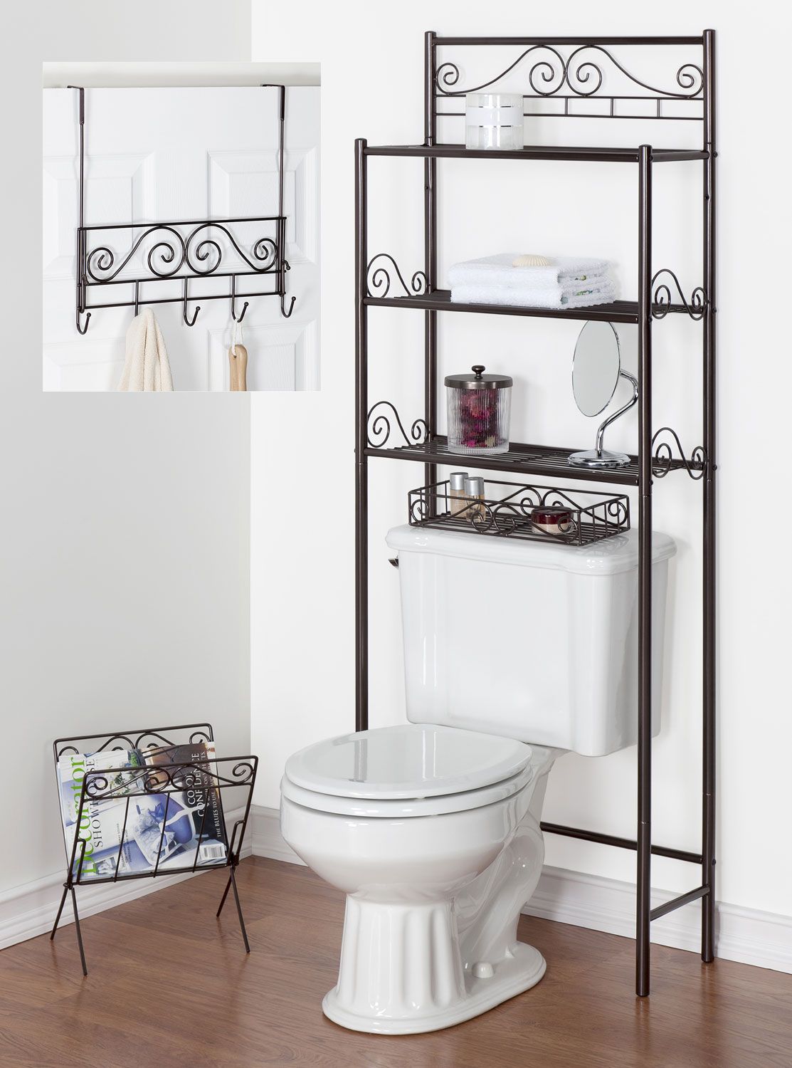 The Great Find 4pc Scroll Bath Set Rubbed Bronze - CREATIVE BATH PRODUCTS, INC.