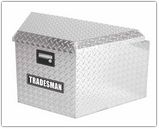 Tradesman TAL16TTB 16-Inch Aluminum Trailer Tongue Truck Box  Diamond Plated  Silver