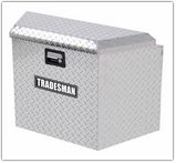 Tradesman TAL21TTB 21-Inch Aluminum Trailer Tongue Truck Box  Diamond Plated  Silver