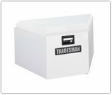 Tradesman TST16TTB 34-Inch 16-Gauge Steel Trailer Tongue Box  White