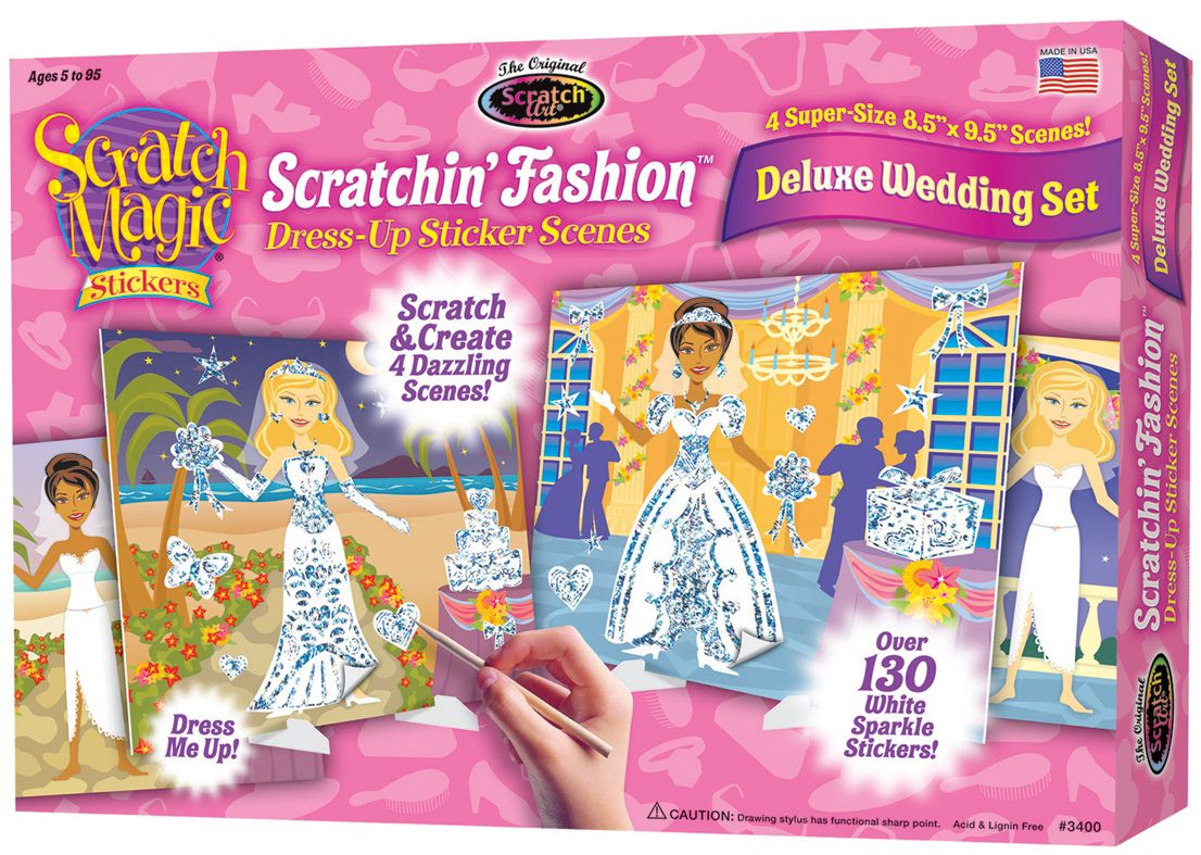 Scratchin' Fashion Sticker Scenes Deluxe Wedding Set (3400)