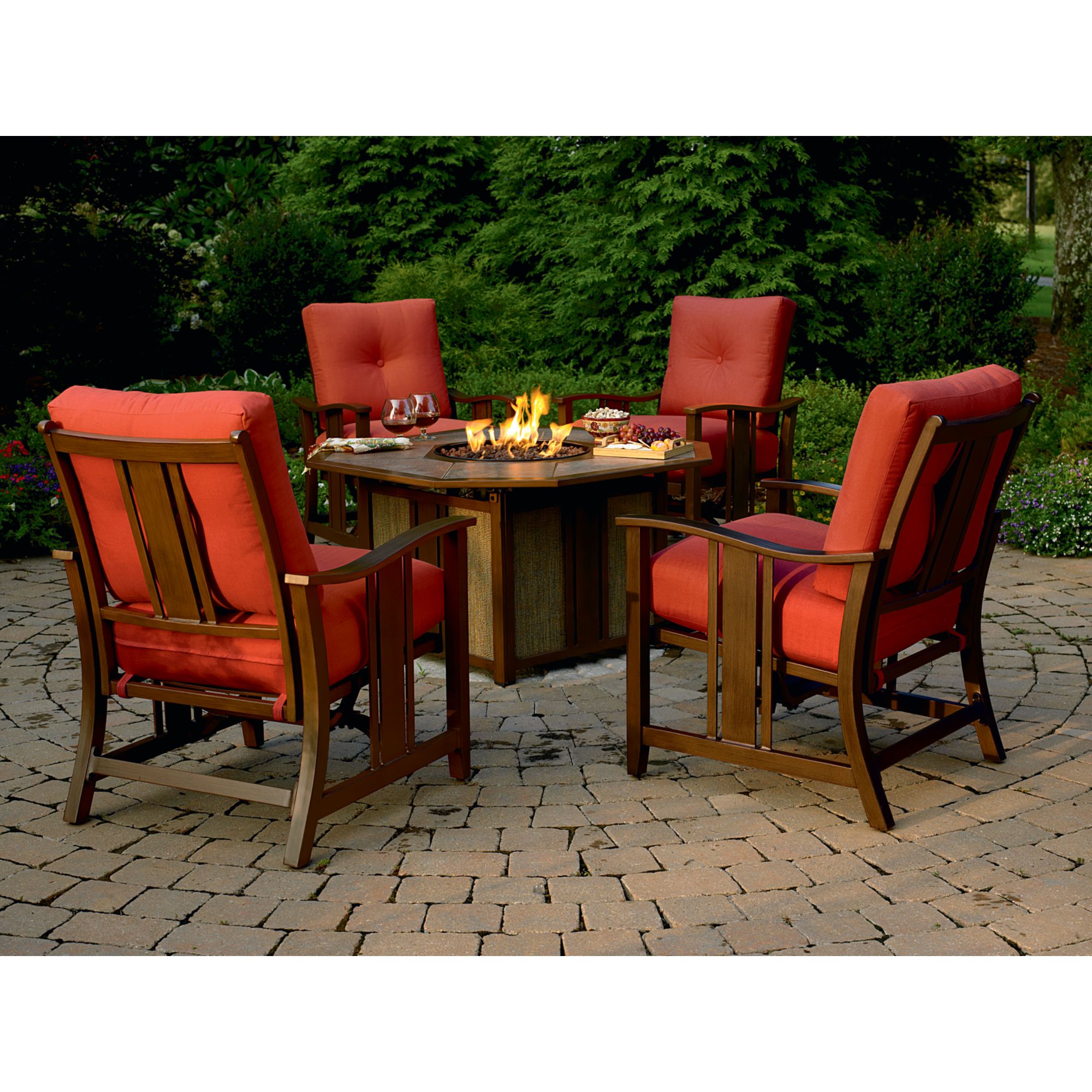 Agio 
						Wessington 5 Pc. Firepit Chat Set