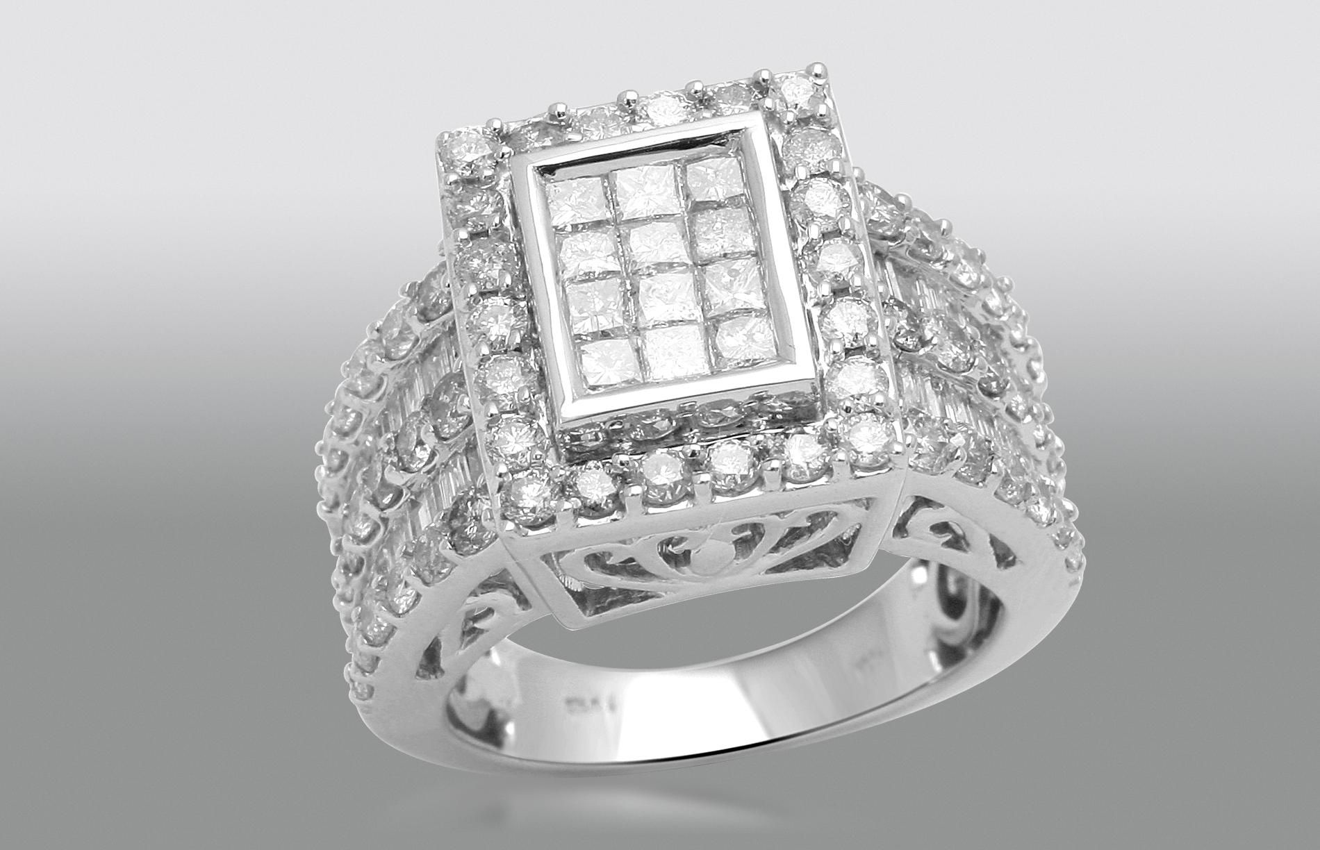 Tradition Diamond 3 cttw Diamond Frame Ring in 10K White Gold at Sears.com