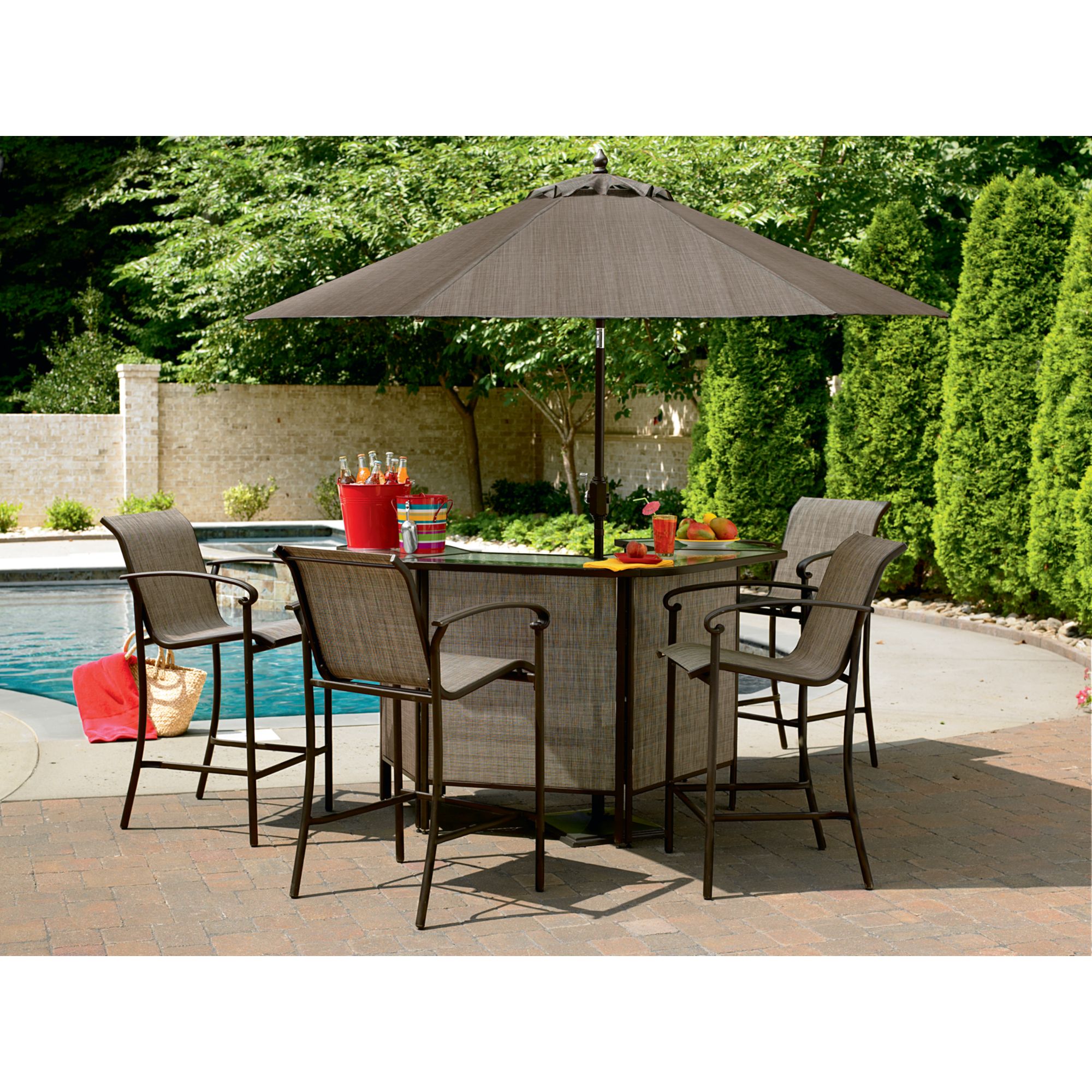 Garden Oasis - SS-J-251-2BSET5 - East Point 5 Pc. Bar Set ...
