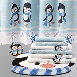 Colormate Penguin Holiday Bath Collection - Bed & Bath - Shower