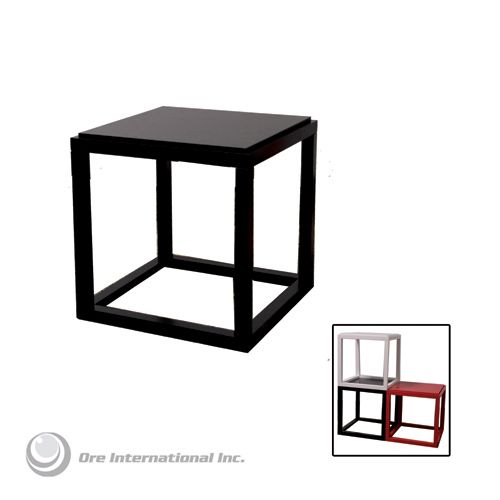 Ore Stackable Black Cubic Table at mygofer.com
