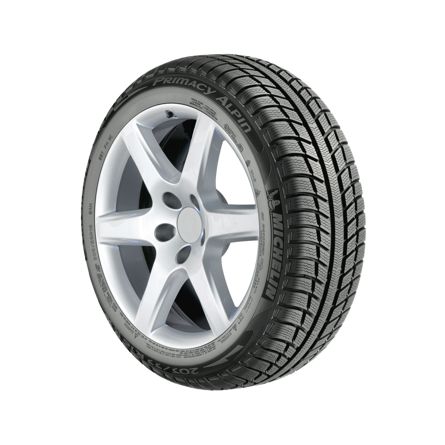  Michelin Primacy Alpine PA3 Tire - 225/45R17 91H BW - Winter Tire 