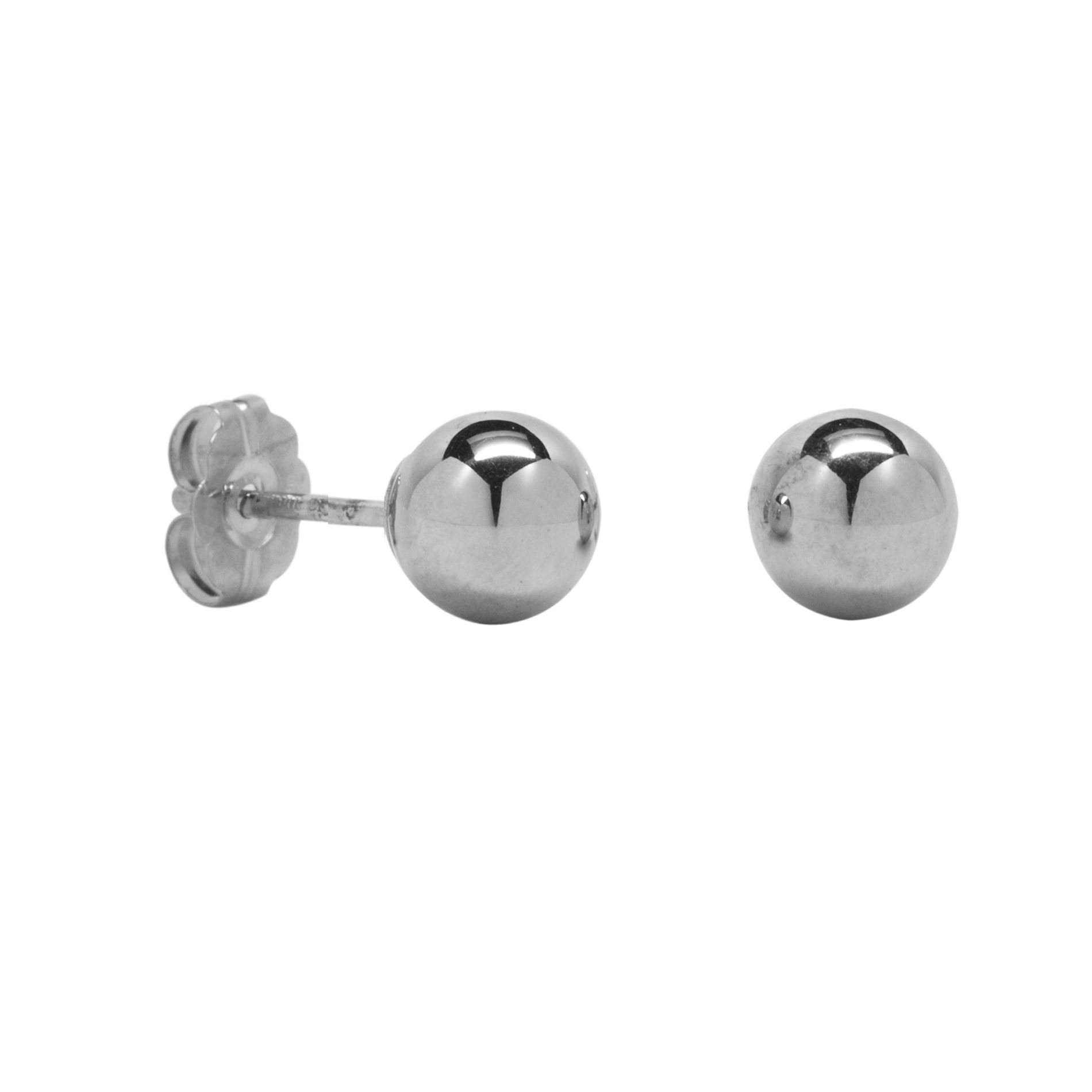 10K White Gold 5mm Ball Stud Earring at Kmart.com