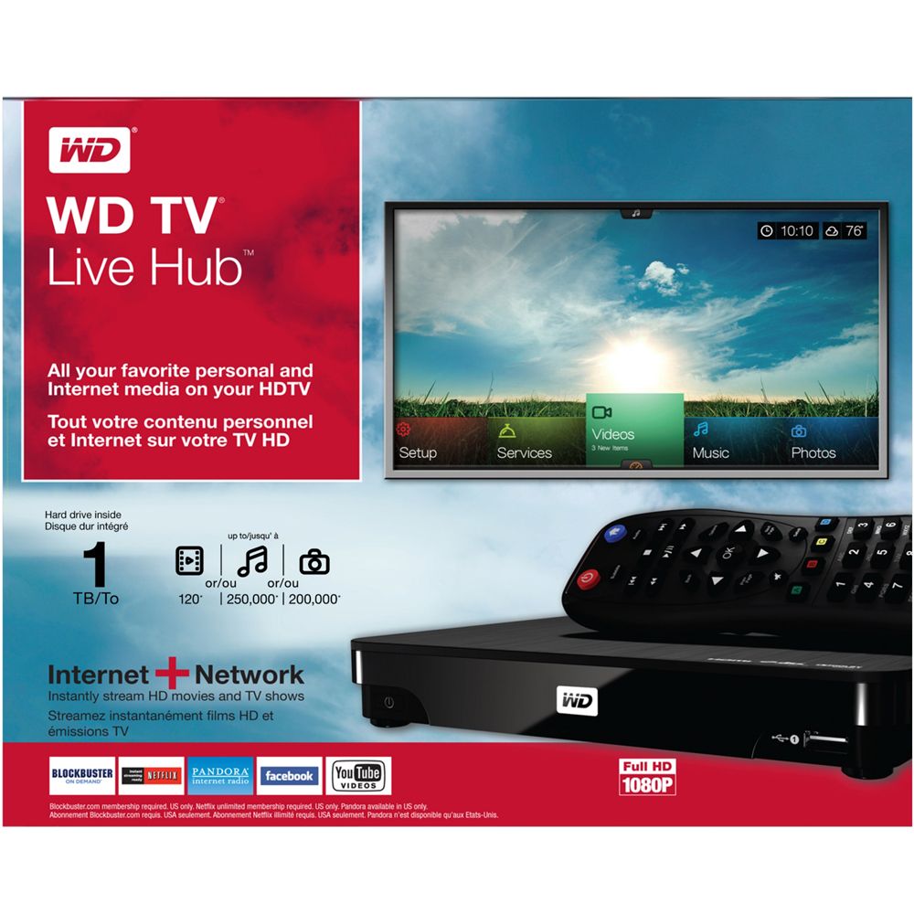 Western Digital 1TB WD 1080P WIFI ready TV Live Hub Media Center at Kmart.com