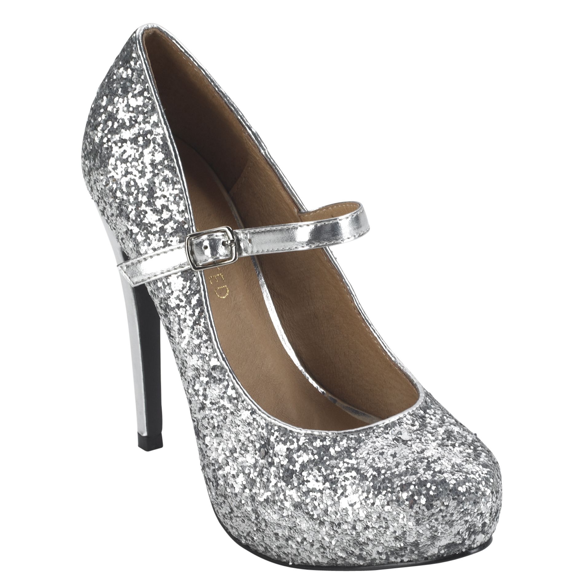 Restricted Women's Dress Shoe Hollywood - Silver Glitter at mygofer.com
