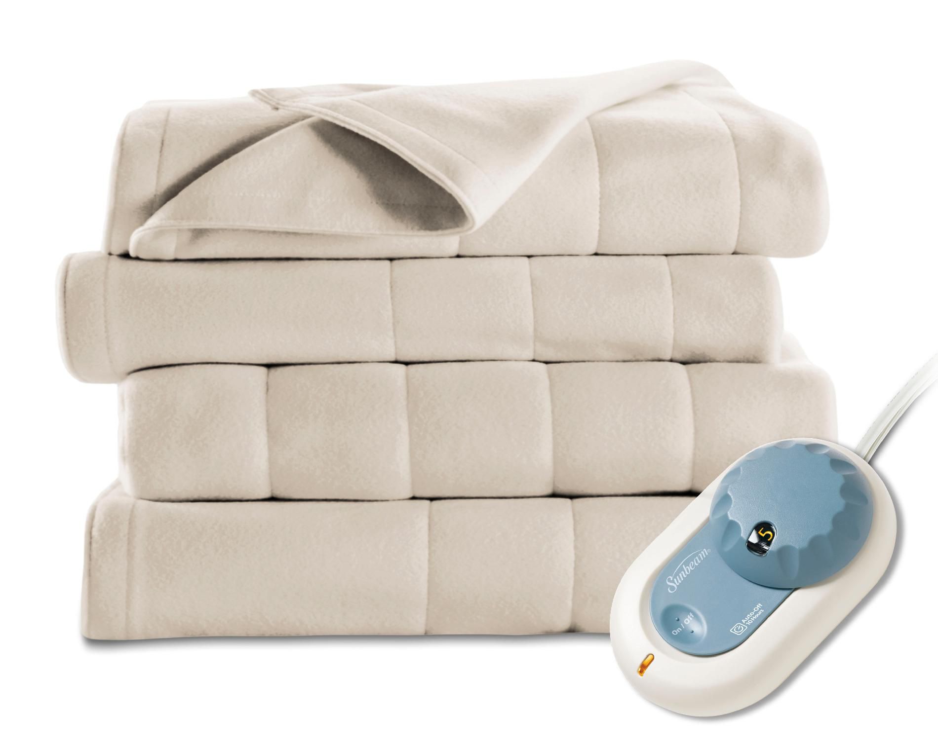 Sunbeam King Quilted Fleece Heated Blanket at Kmart.com