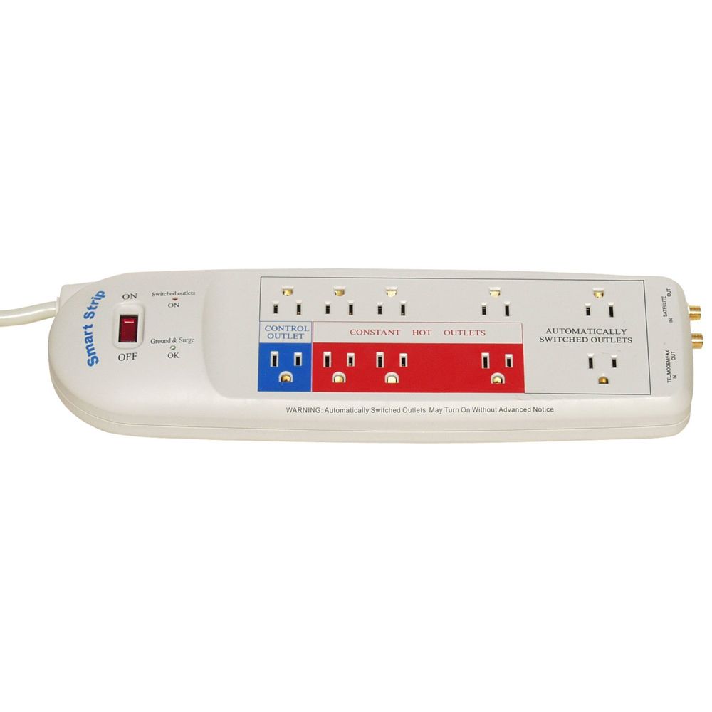 Bits Limited LCG5 Energy Saving Smart Strip-10 outlet-with modem protection & Coaxial cable protection at Kmart.com