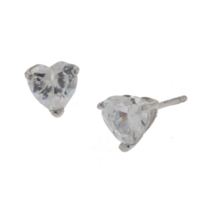 18kt Gold Over Sterling Silver 6mm Cubic Zirconia Basket Set Earring at Kmart.com