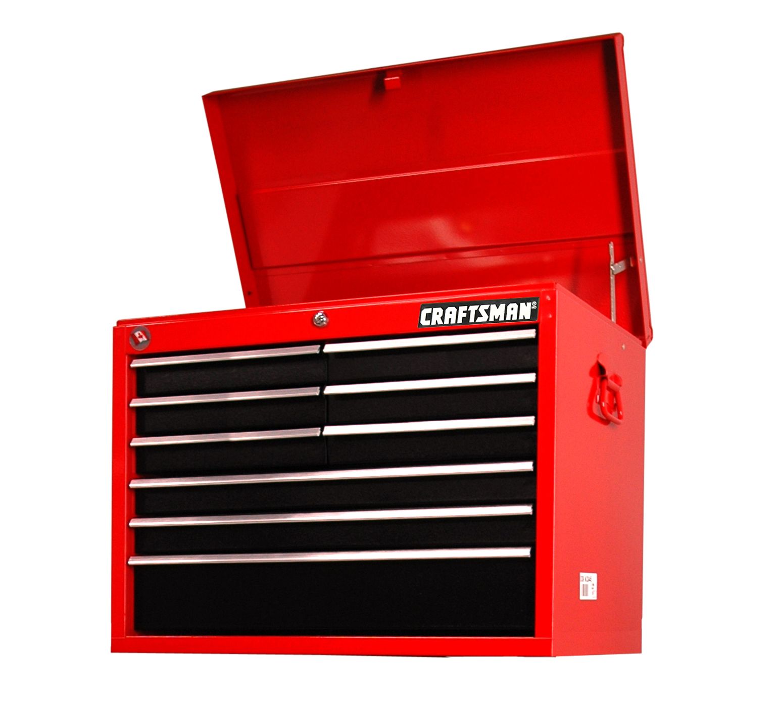 Craftsman 27 9-Drawer Ball Bearing Slides Top Chest Red&Black