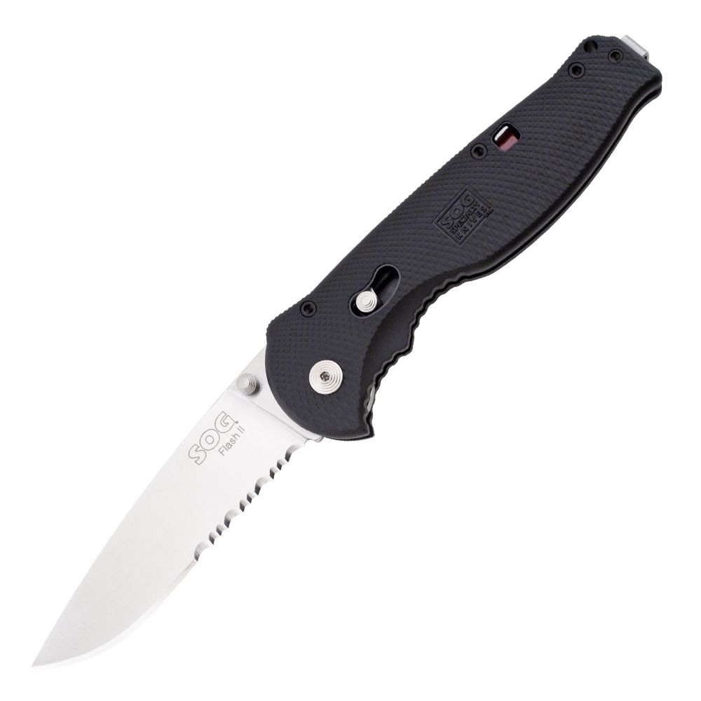 SOG® Specialty Knives & Tools Flash II 3.5" Knife, 1/2 Serrated, Satin at Sears.com