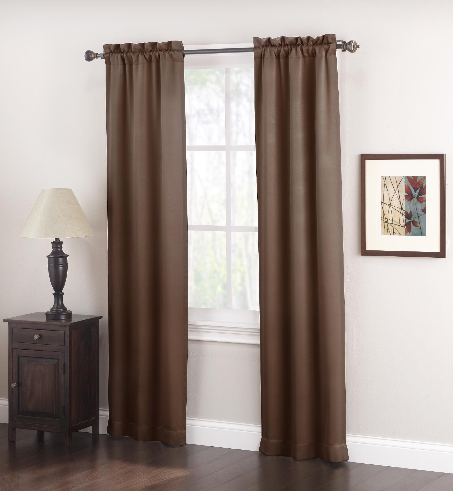 Jaclyn Smith Logan Panel Pair - Chocolate at Kmart.com