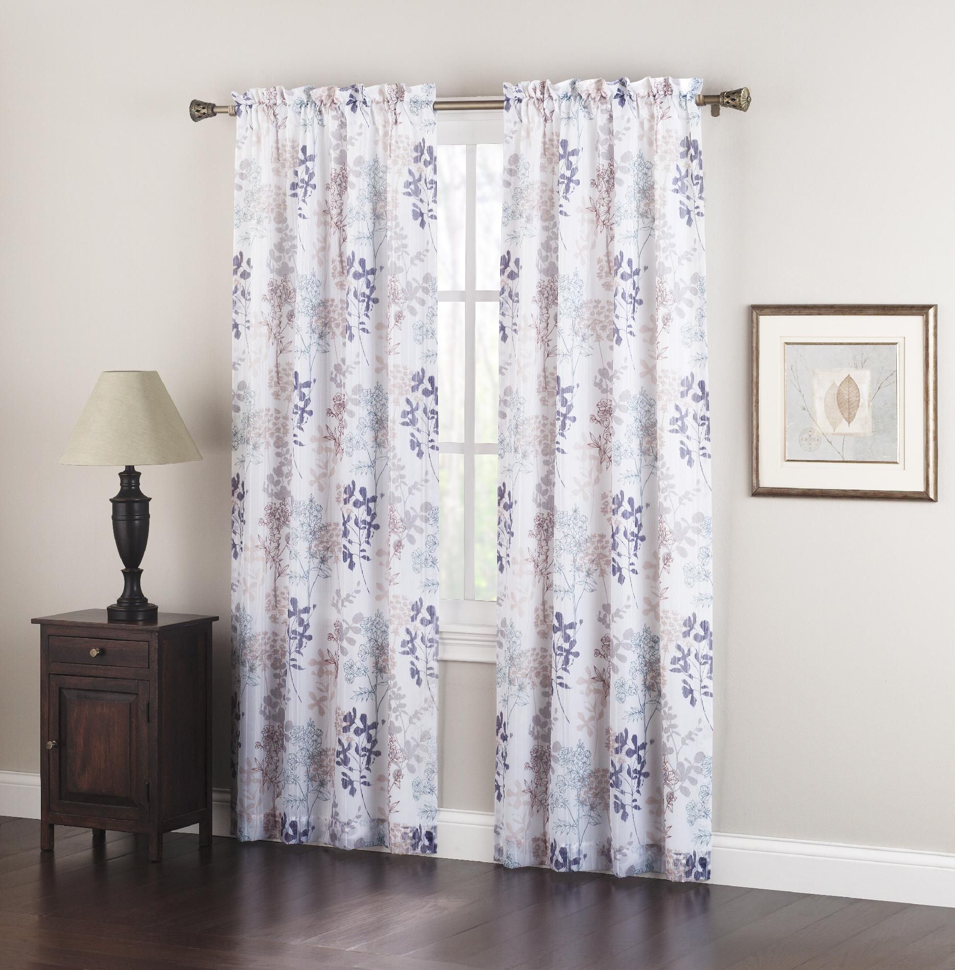 Colormate Bengali Printed Sheer Panel Home Home Decor Window