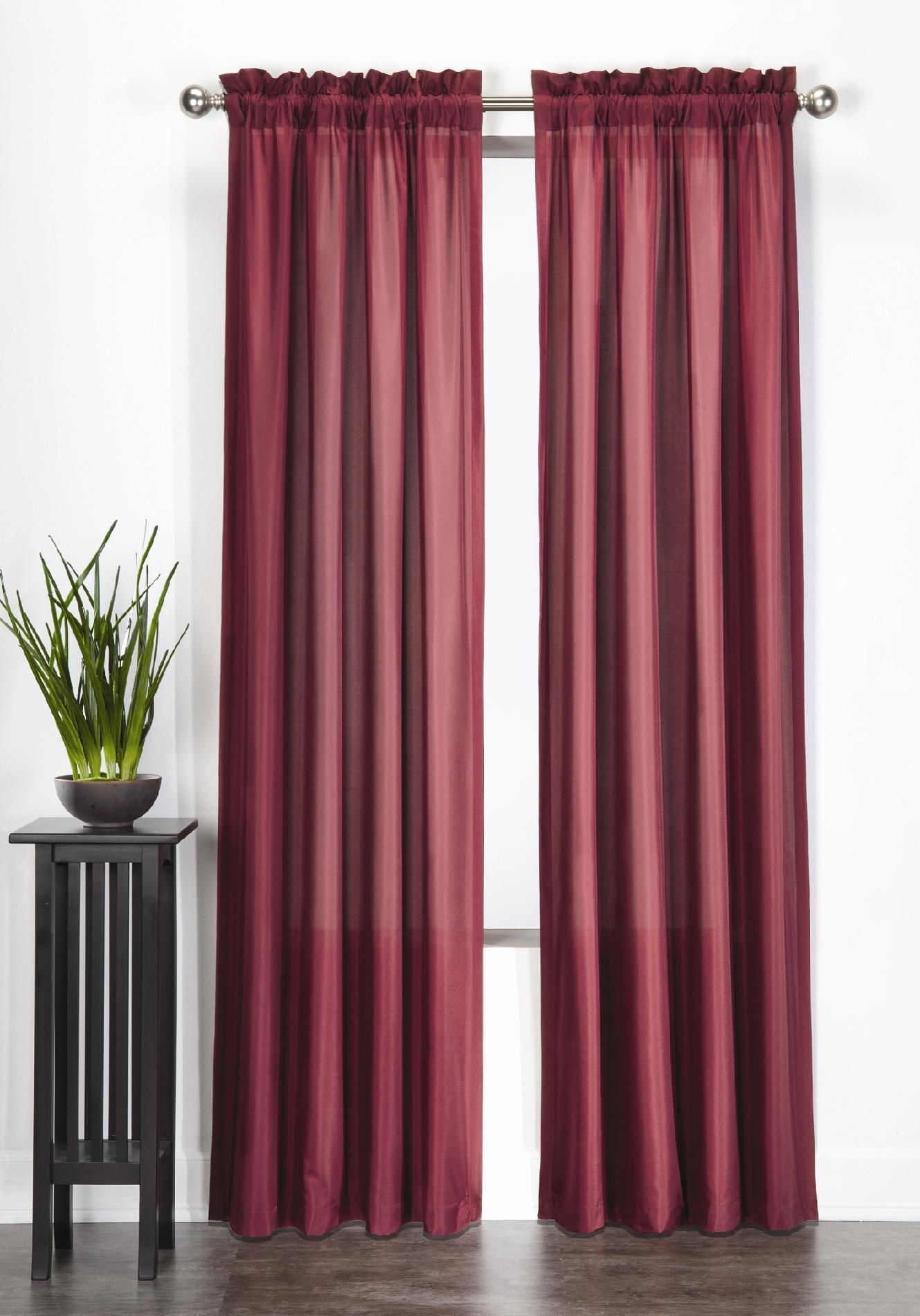 Essential Home Microfiber Panel- Red at Kmart.com