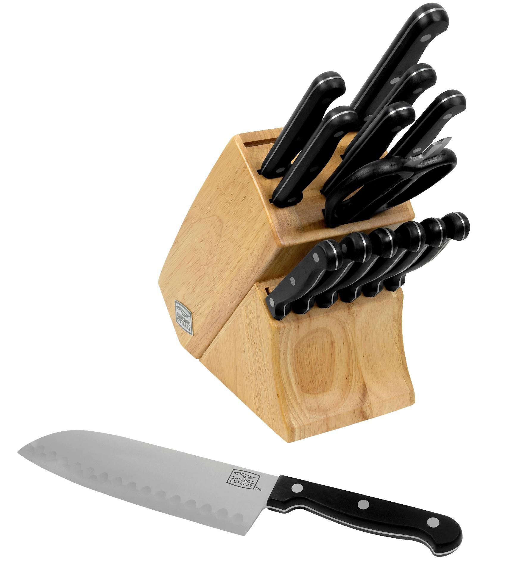 Chicago Cutlery 15pc Essentials Block Cutlery Set at Kmart.com