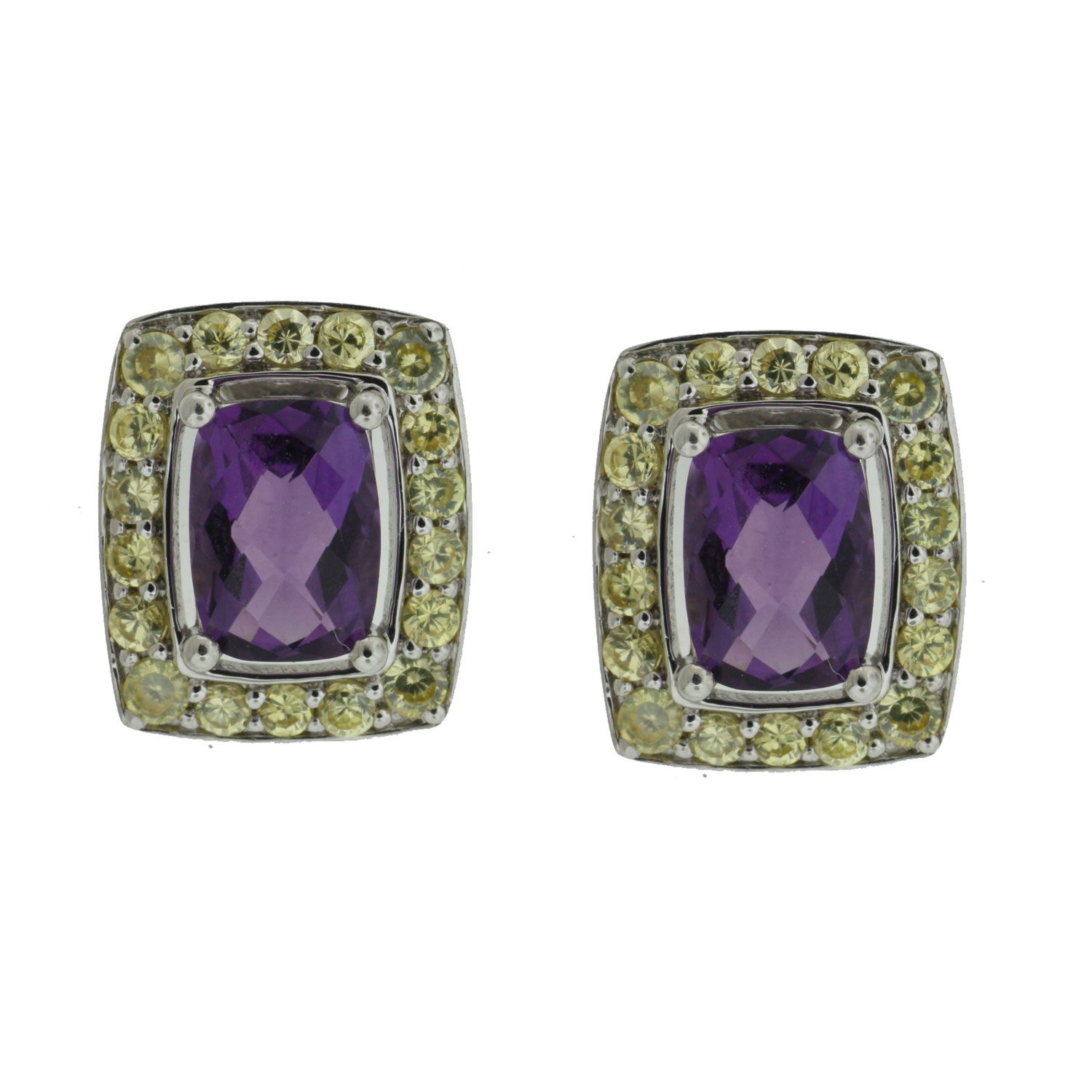 Sterling Silver Amethyst and Peridot Earring at Kmart.com