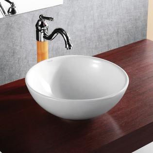 Elanti Porcelain Vessel Deep Bowl Sink 15 - Home Improvement ...