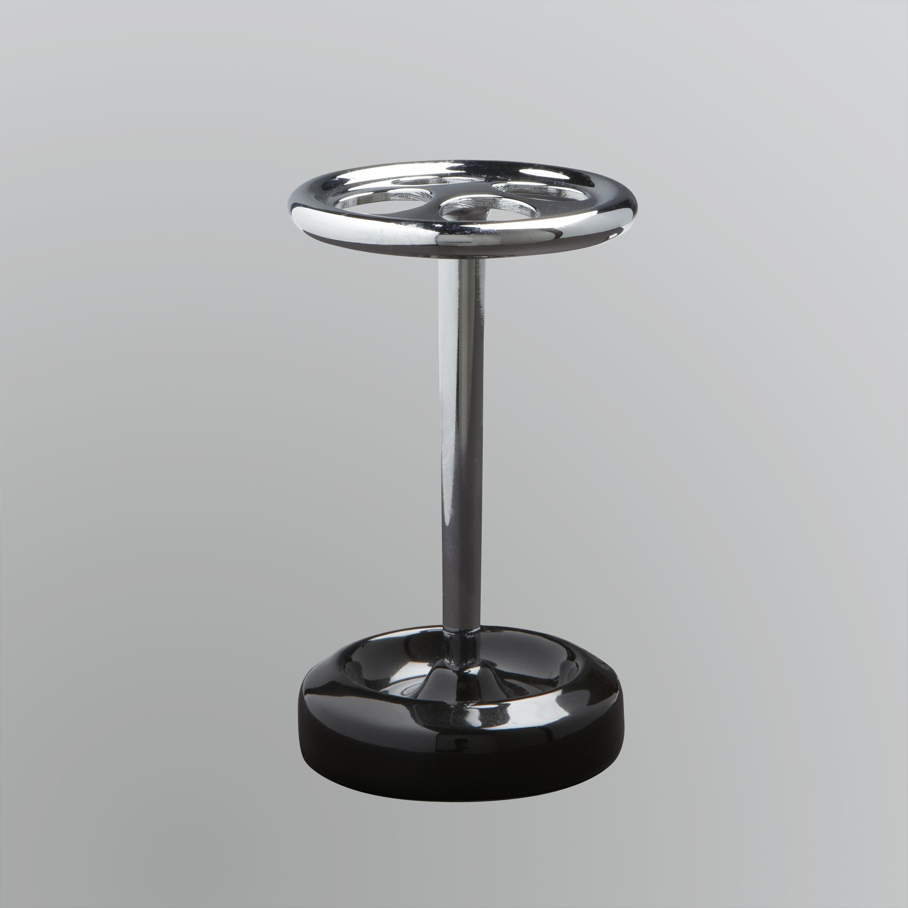 InterDesign Lora Black and Chrome Toothbrush Holder at Kmart.com