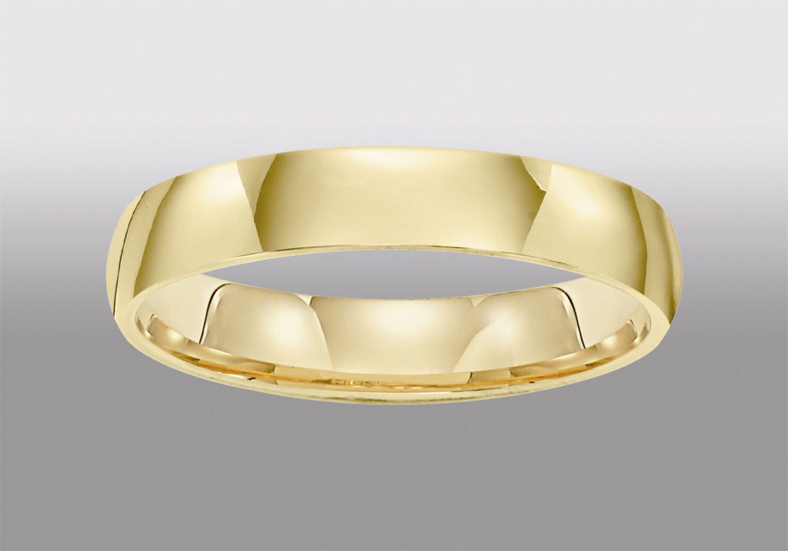 10K 4mm Yellow Gold Comfort Fit Wedding Band at Sears.com