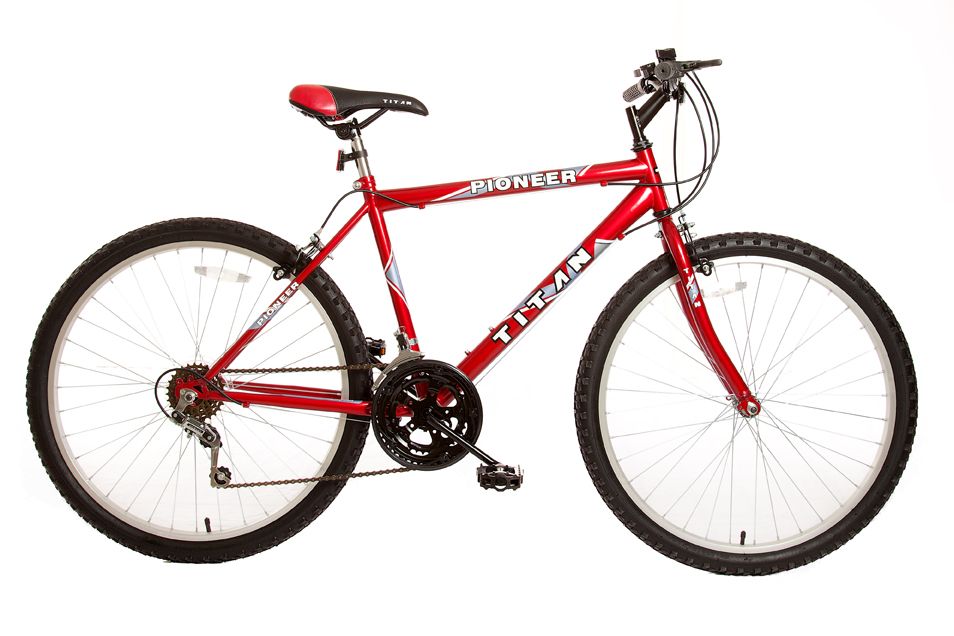 Titan Men's Pioneer 26" Mountain Bike - Red