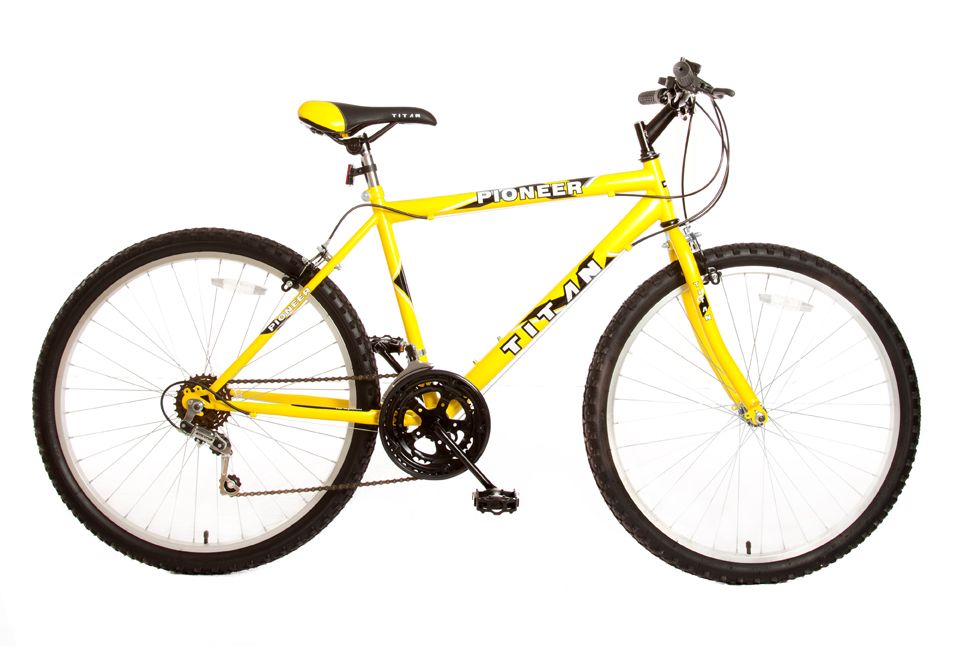 Titan Men's Pioneer 26" Mountain Bike - Yellow