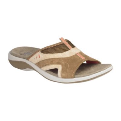 Athletech Women's Beverlee Sporty Slide Sandal - Tan/Coral at Kmart.com