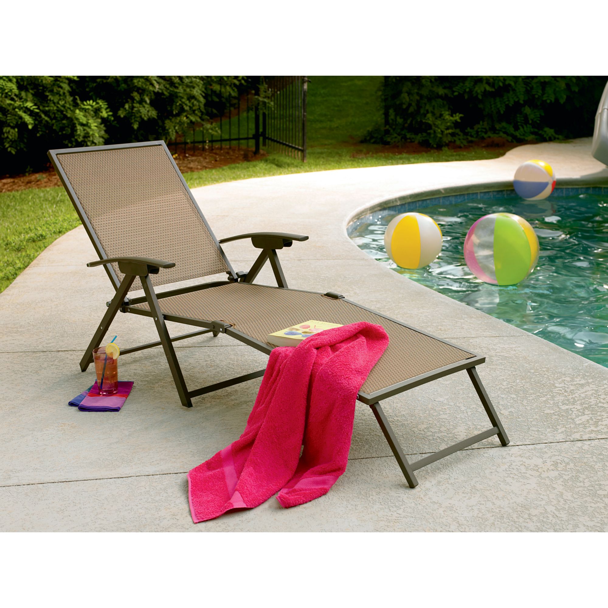 Garden Oasis Grandview Folding Chaise Lounge at Kmart.com