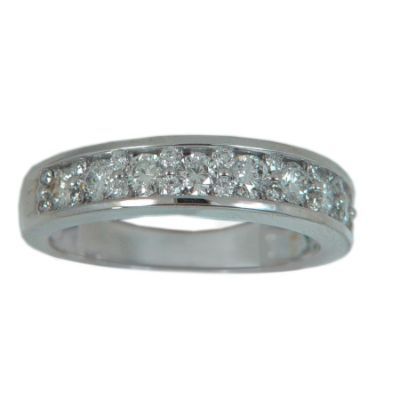 Tradition Diamond 10k White gold 1cttw Round Cluster Diamond Band at Sears.com
