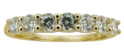Tradition Diamond 10k Yellow gold 1/4cttw Round 7 stone Diamond Band at Kmart.com