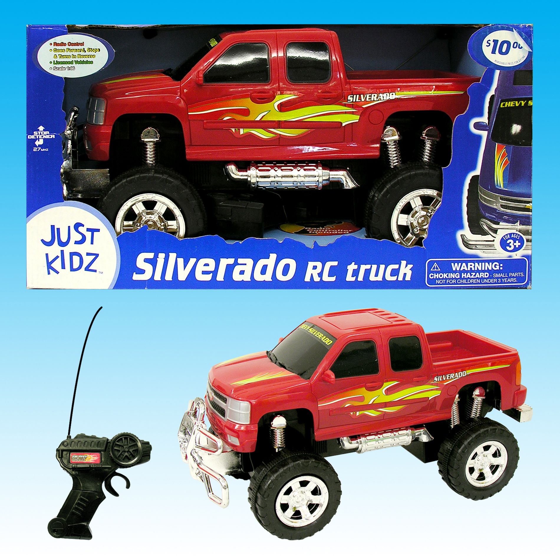 Just Kidz 1:16 Scale Licensed Silverado RC Truck at mygofer.com