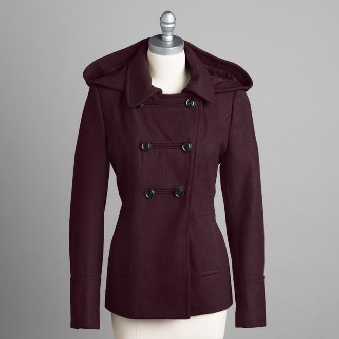 Metaphor Women's Hooded Pea Coat