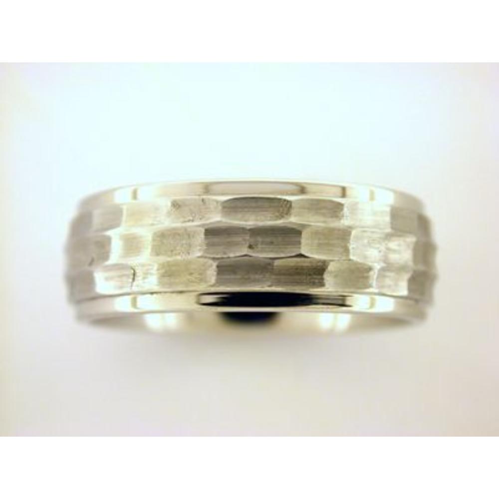Men's Stainless Steel Hammered Band