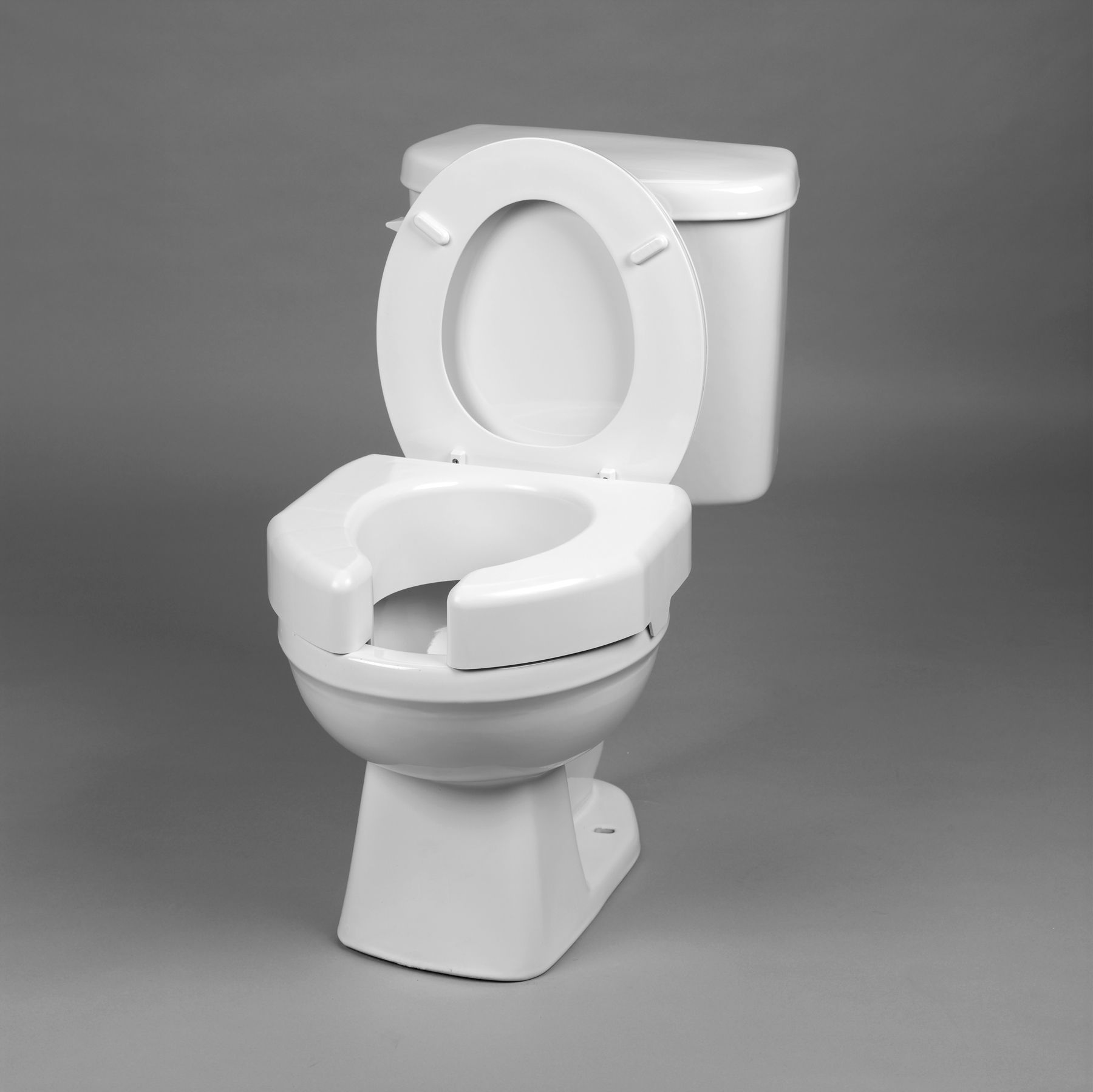 Ableware Basic Elevated Toilet Seat - Closed Front (Optional) at Kmart.com