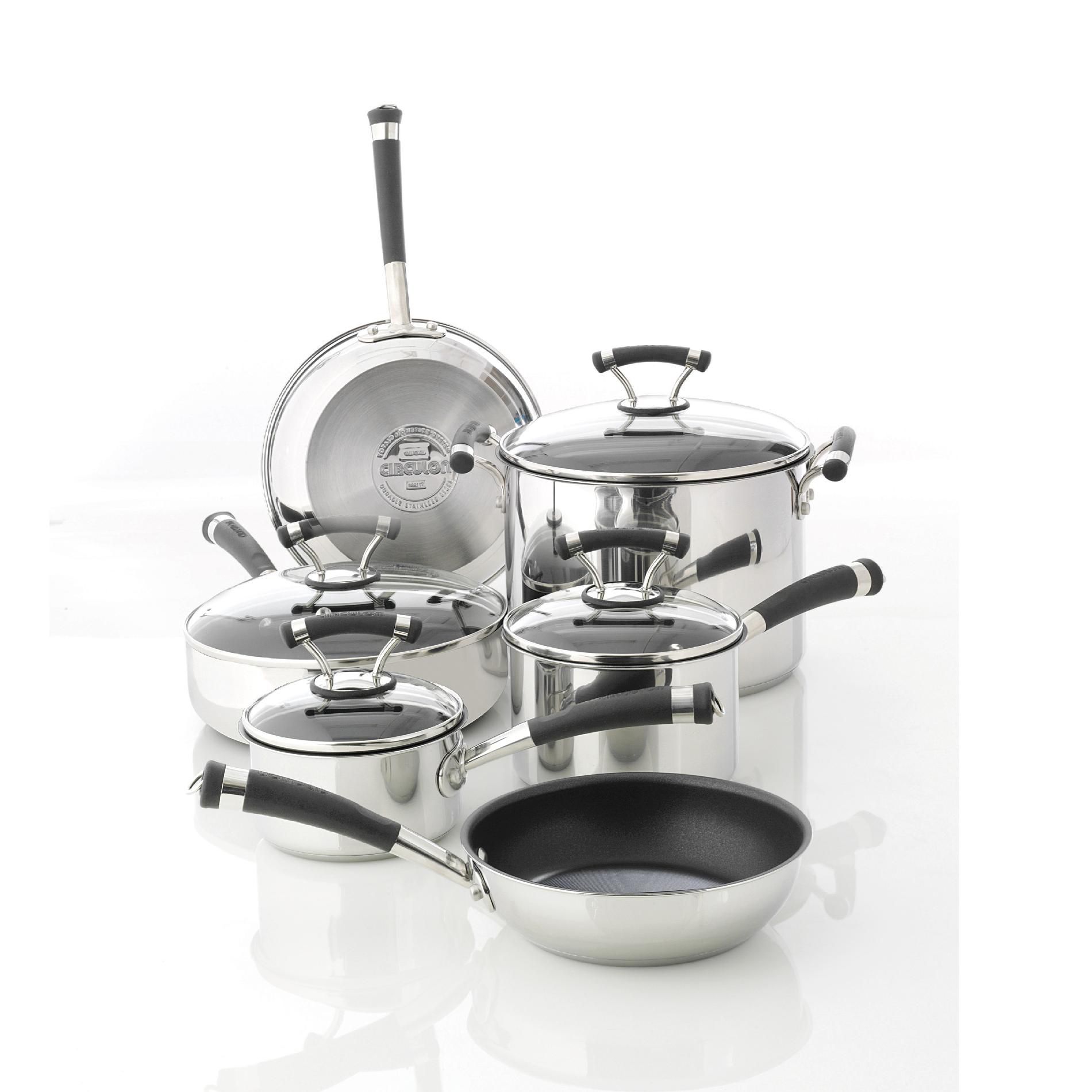 Circulon Contempo Stainless Steel  10 Piece Set