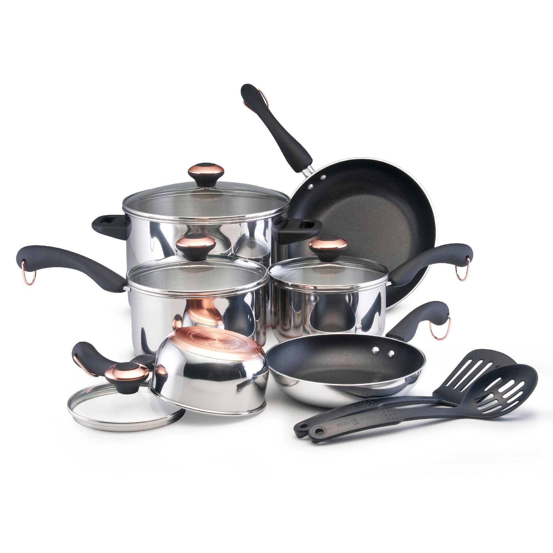 Paula Deen Stainless Steel 12 Piece Cookware Set