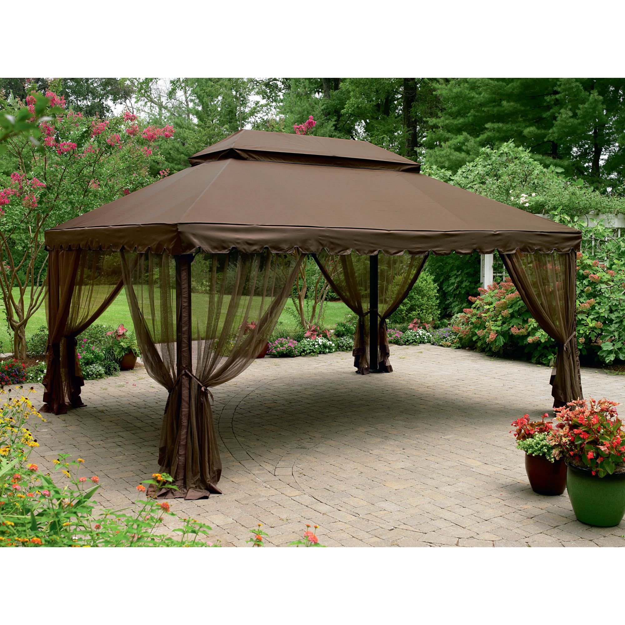 Grand Resort Replacement Canopy For 12 Ft X 16 Ft Deluxe Gazebo