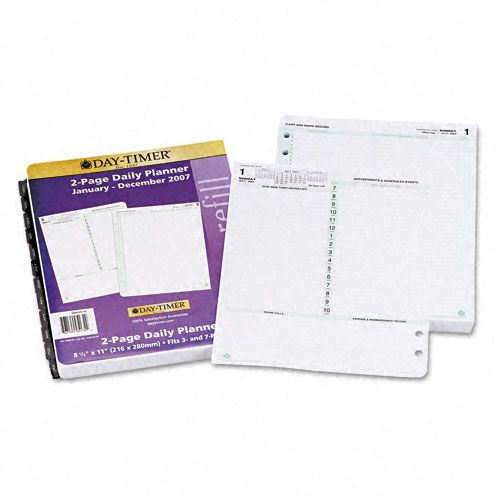 Reference Dated Two-Page-per-Day Organizer Refill